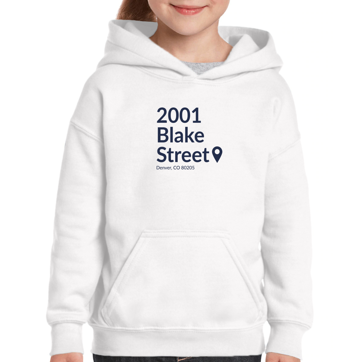 Colorado Baseball Stadium Kids Hoodie | White