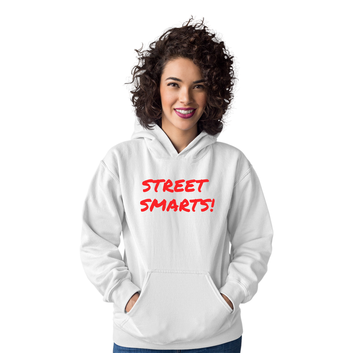 Street Smarts Unisex Hoodie | White
