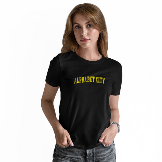 Alphabet City Represent Women's T-shirt | Black