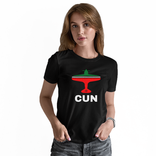 Fly Cancun CUN Airport  Women's T-shirt | Black