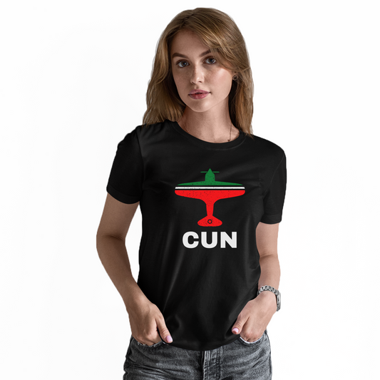 Fly Cancun CUN Airport Women's T-shirt | Black