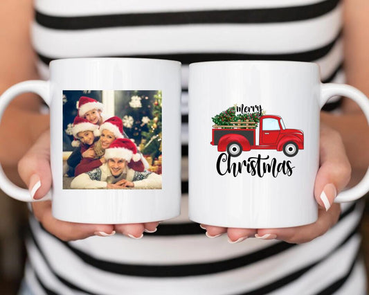 Upload Family Christmas Photo- Personalized Mug copy