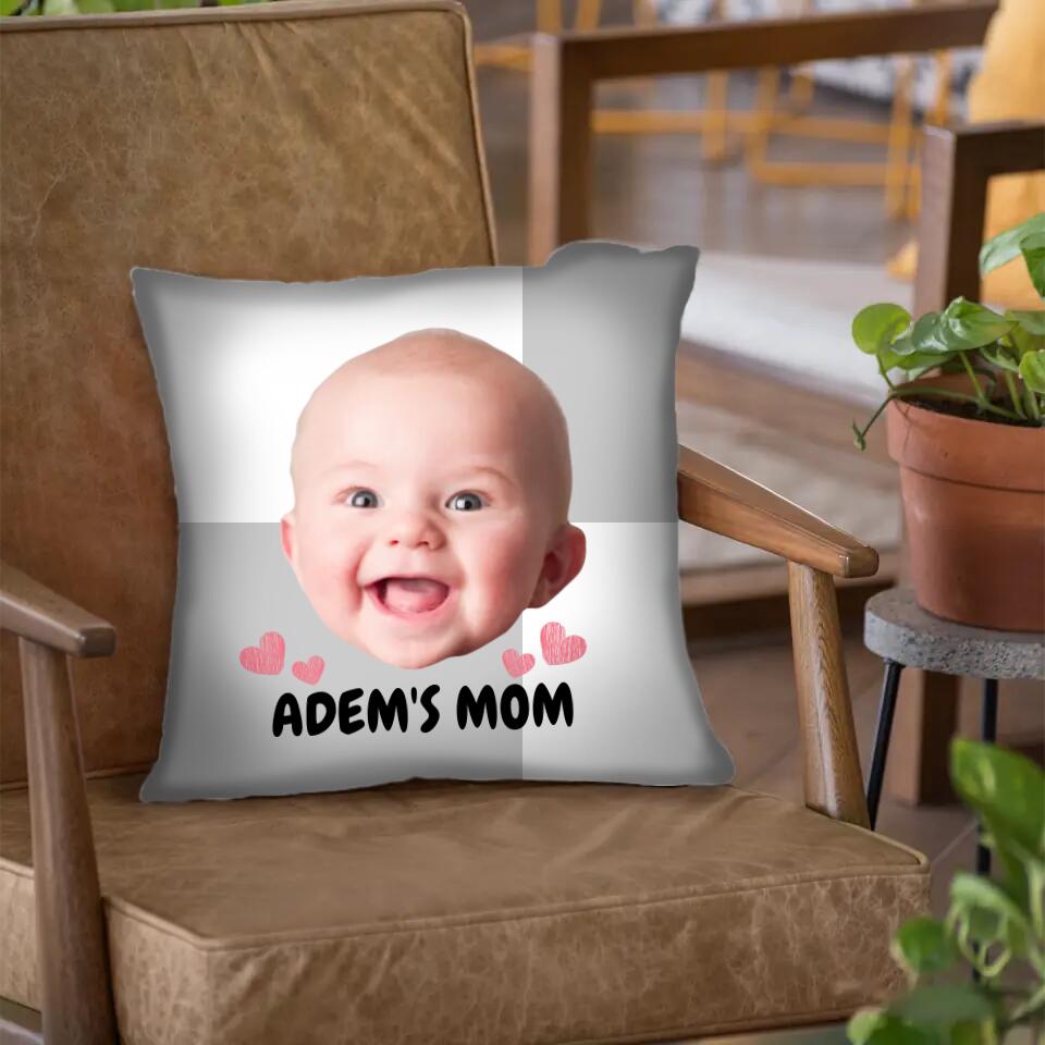 Baby Upload Photo- Mom - Personalized Pillow