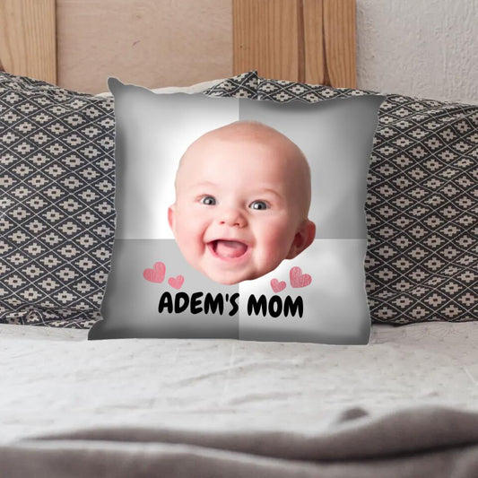 Baby Upload Photo- Mom - Personalized Pillow