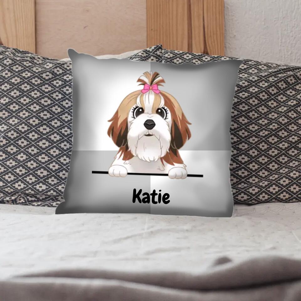 Cartoon Dog - Personalized Pillow