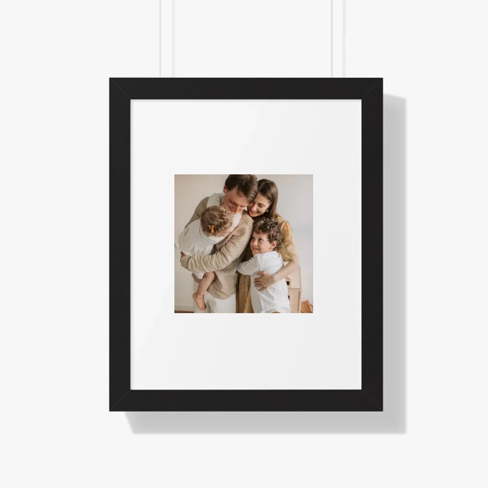 Family Personalized Framed Poster - Upload Photo