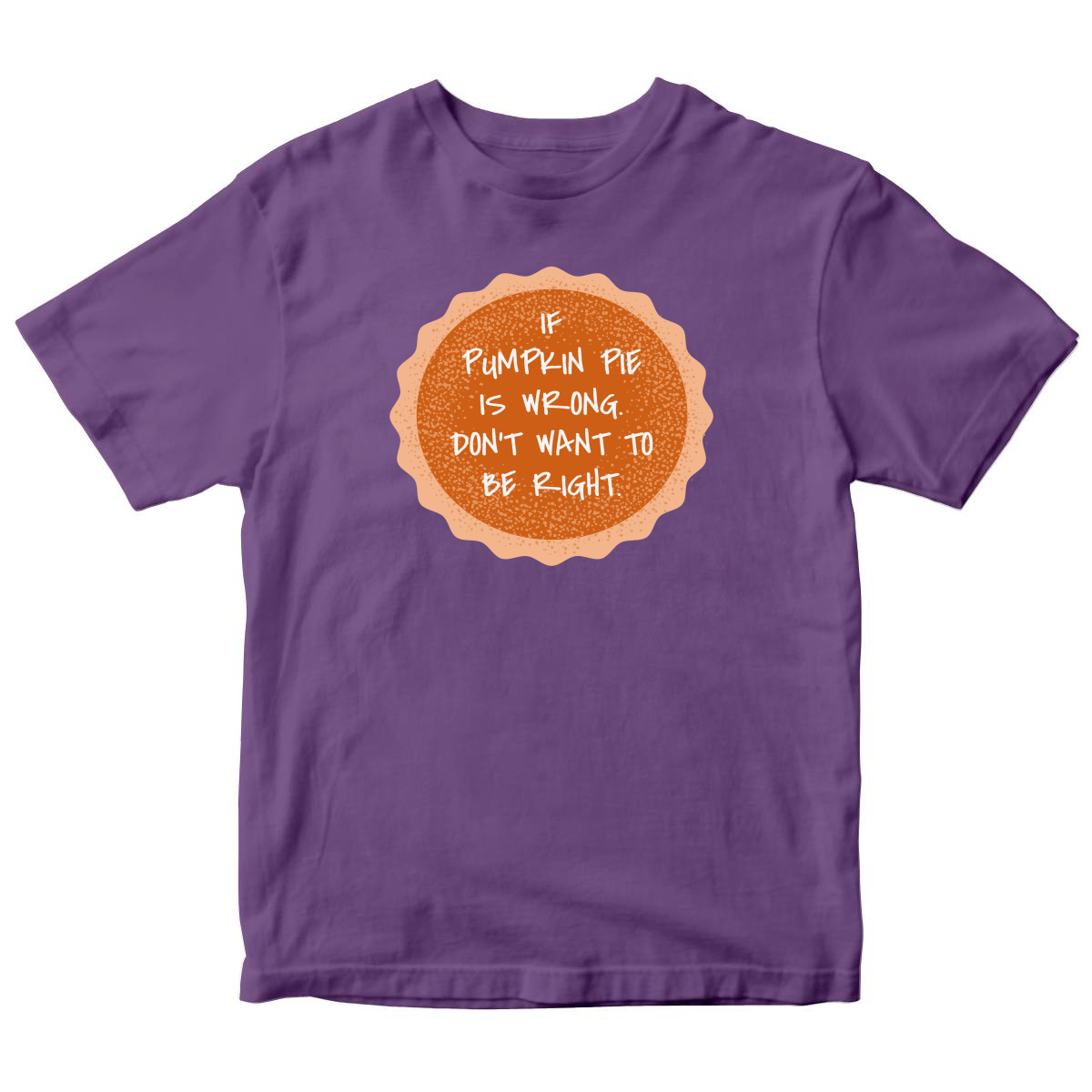 Pumpkin Pie Kids T-shirt | Purple