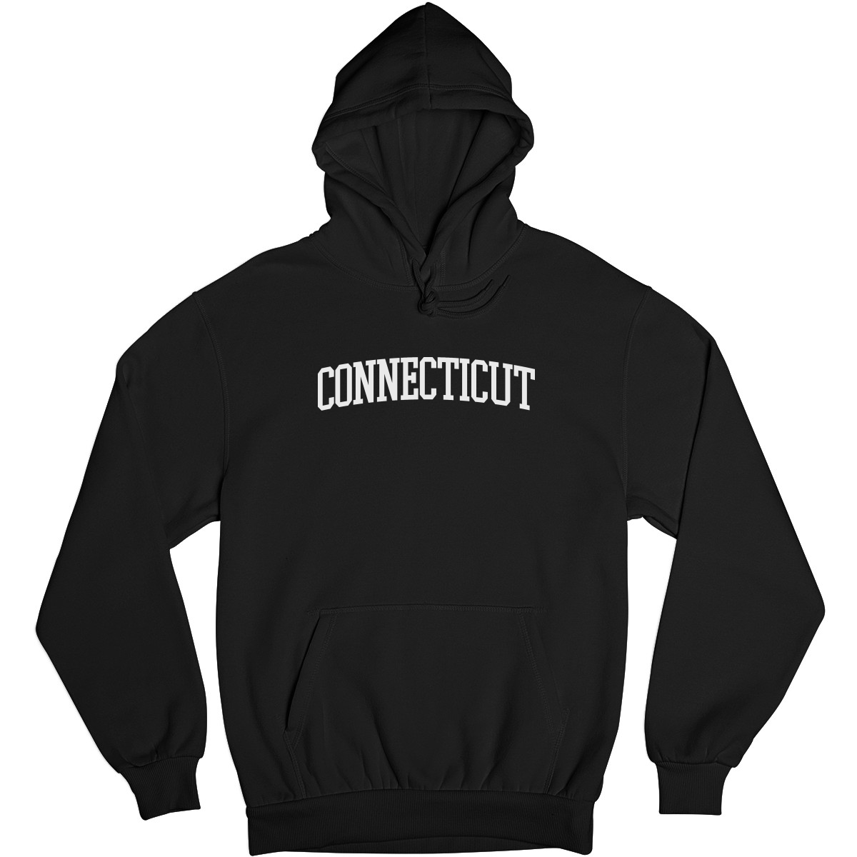 Connecticut Unisex Hoodie | Black