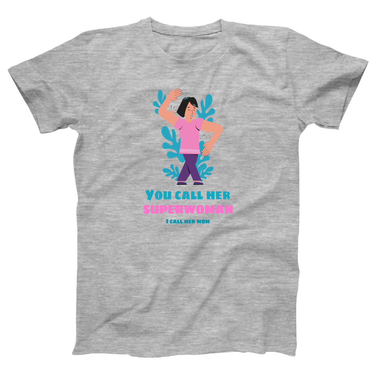Superwoman Mom Women's T-shirt | Gray