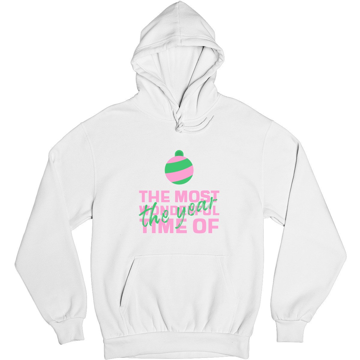 The Most Wonderful Time of the Year Unisex Hoodie | White