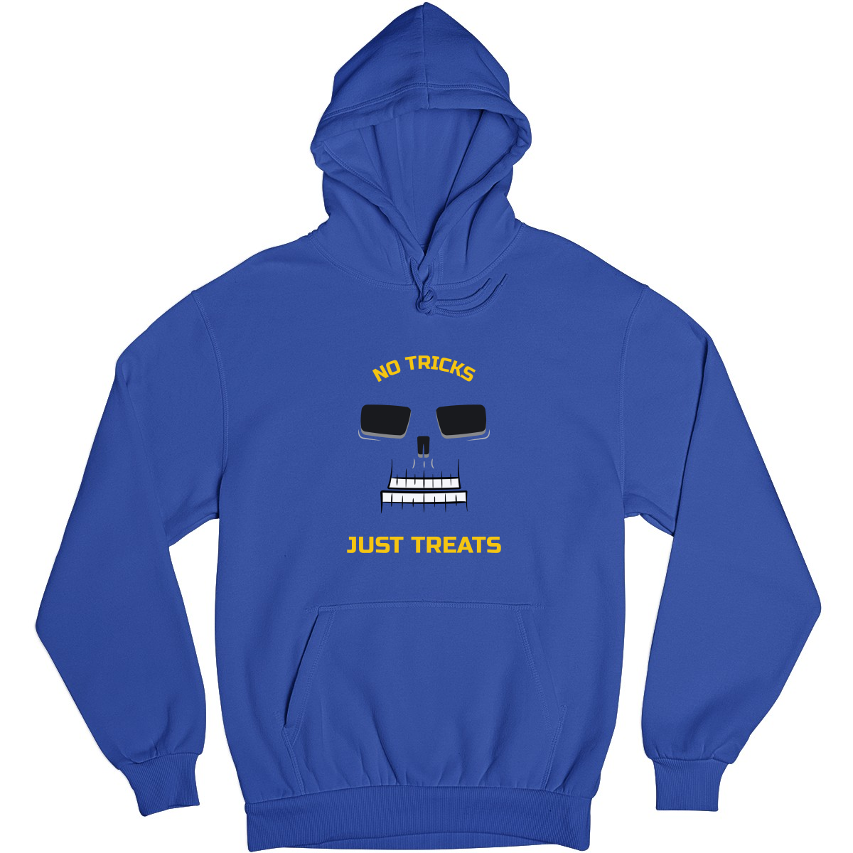 No Tricks Just Treats Unisex Hoodie | Blue