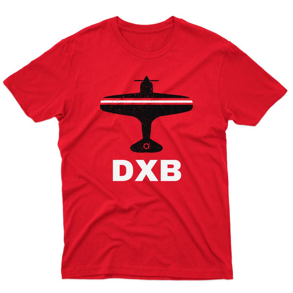 Fly Dubai DXB Airport Men's T-shirt | Red