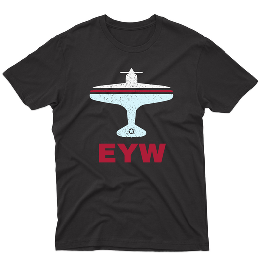 Fly Key West EYW Airport Men's T-shirt | Black