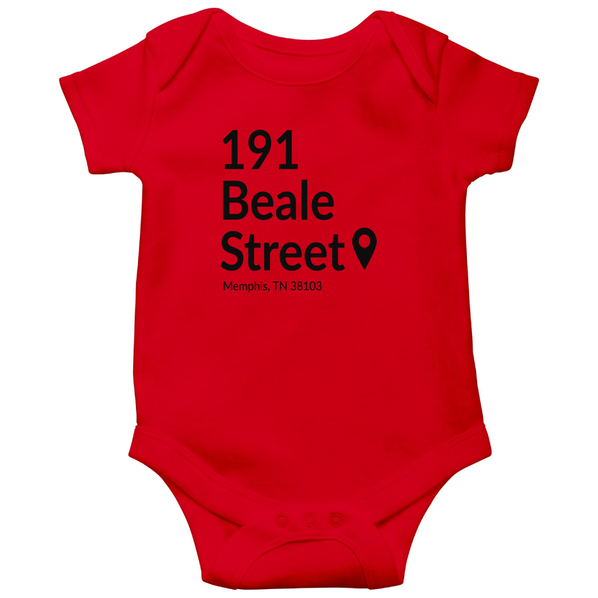 Memphis Basketball Stadium Baby Bodysuits | Red