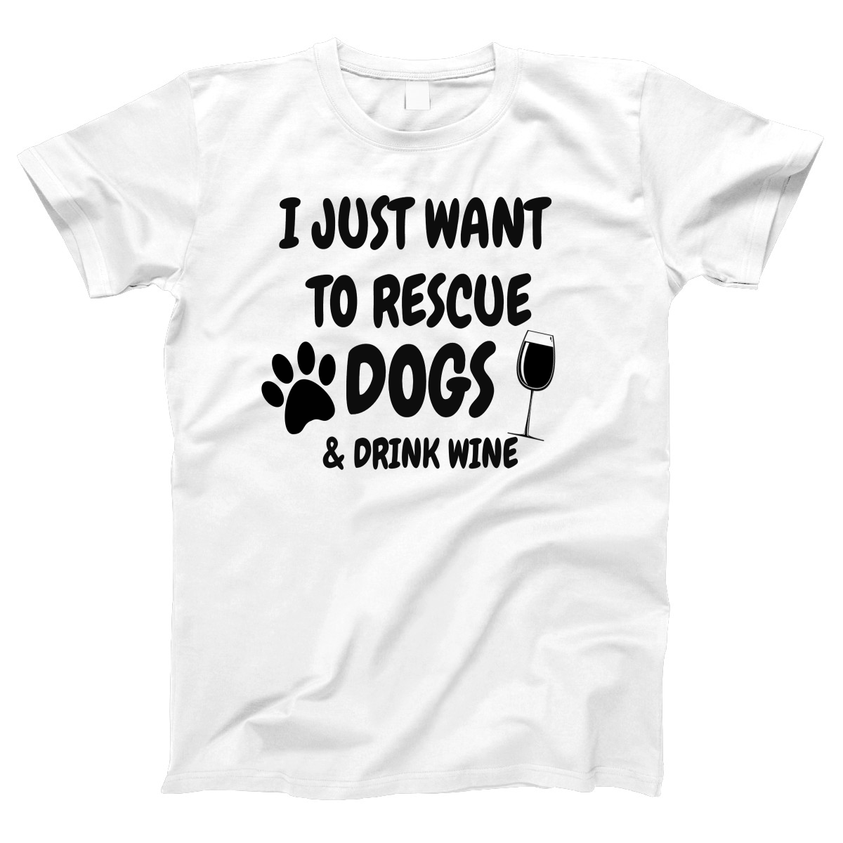 Dogs and Drink Wine Women's T-shirt | White