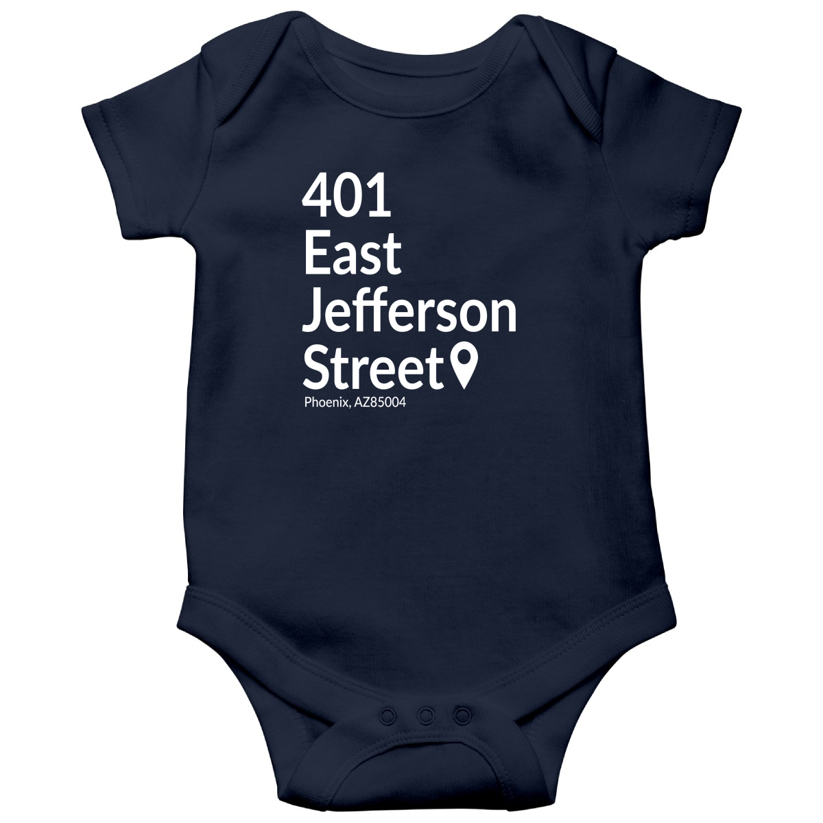 Arizona Baseball Stadium Baby Bodysuits | Navy