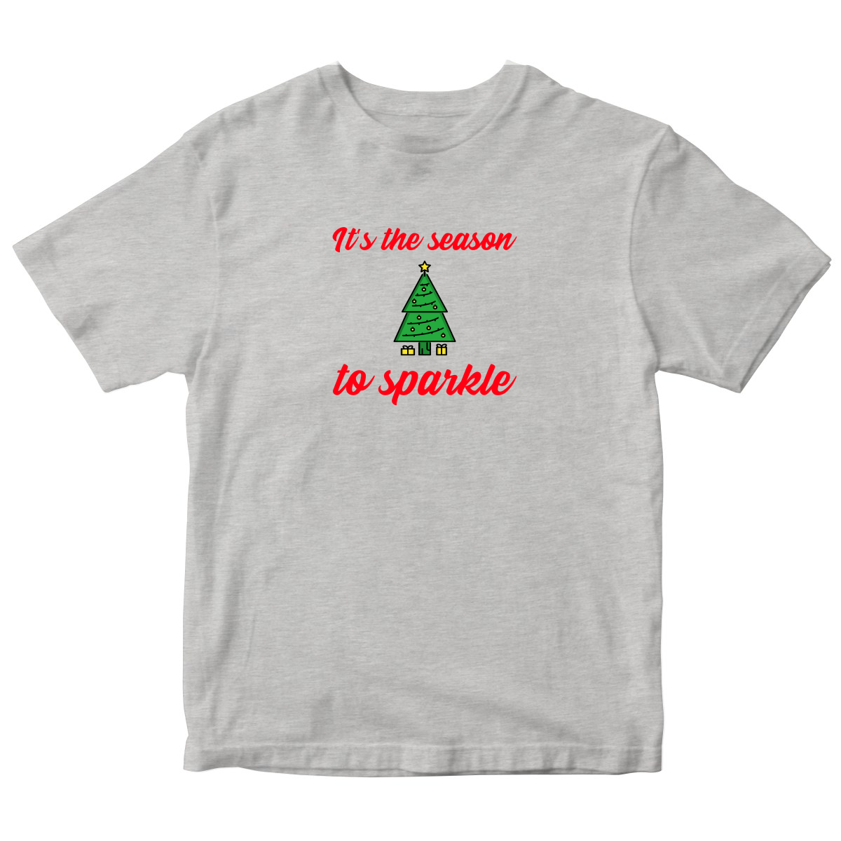 It is the Season to Sparkle Kids T-shirt | Gray