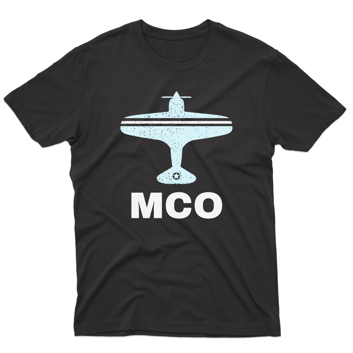 Fly Orlando MCO Airport Men's T-shirt | Black