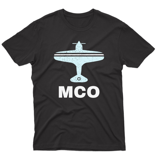 Fly Orlando MCO Airport Men's T-shirt | Black