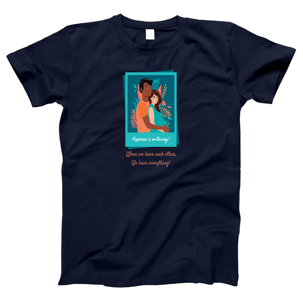 Happiness is on the way Women's T-shirt | Navy