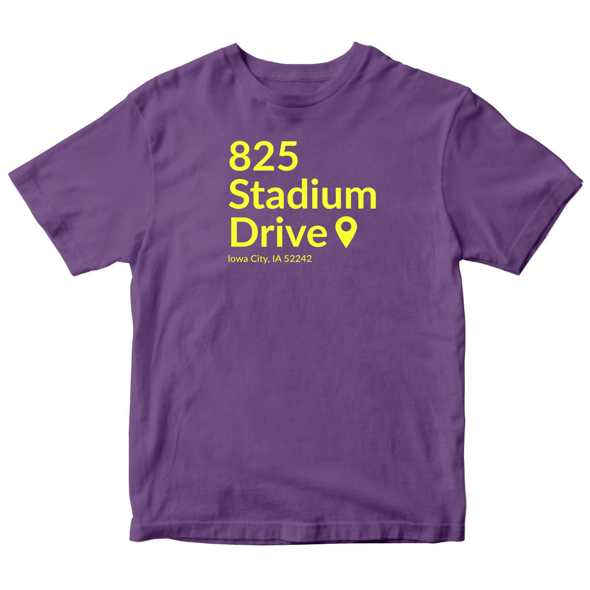 Iowa Football Stadium Kids T-shirt | Purple