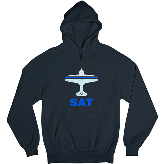 Fly San Antonio SAT Airport  Unisex Hoodie | Navy