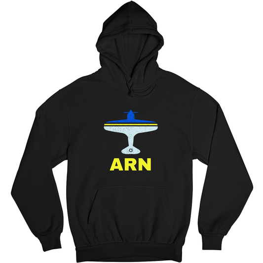 Fly Stockholm ARN Airport  Unisex Hoodie | Black