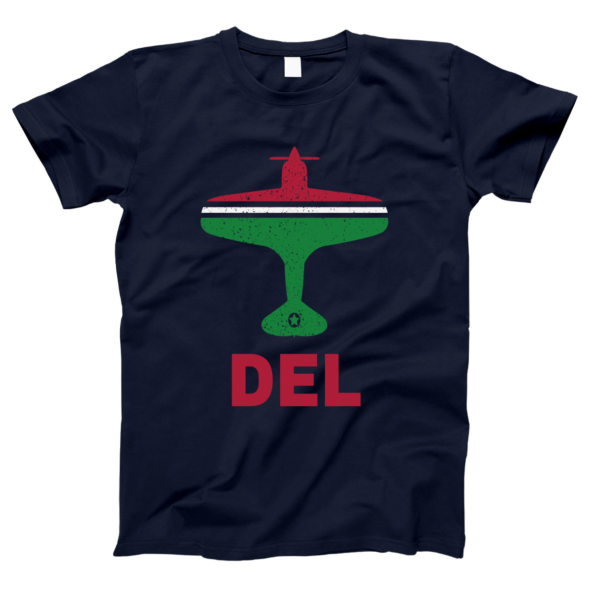 Fly Delhi DEL Airport Women's T-shirt | Navy