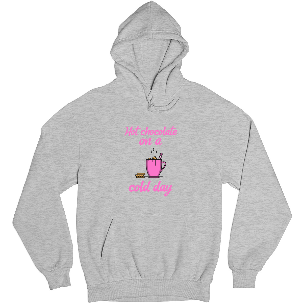 Hot Chocolate on a Cold Day Unisex Hoodie | Gray