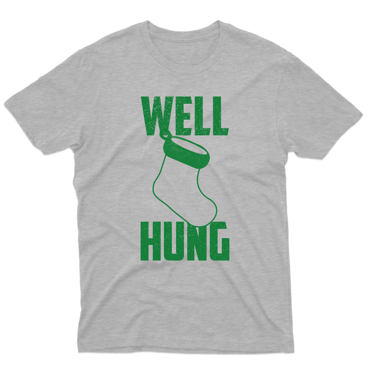 Well Hung Men's T-shirt | Gray
