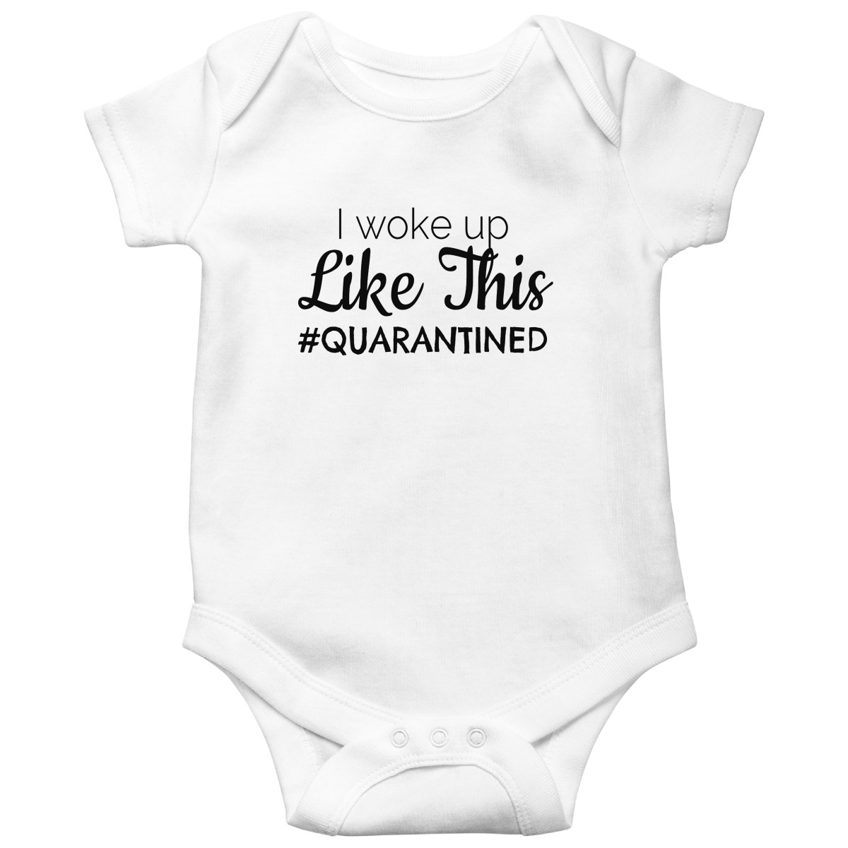 I WOKE UP Baby Bodysuits | White