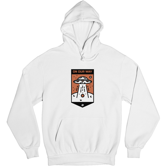 On Our Way Unisex Hoodie | White