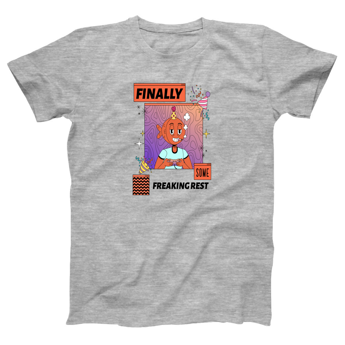 Finally Som Freaking Rest  Women's T-shirt | Gray