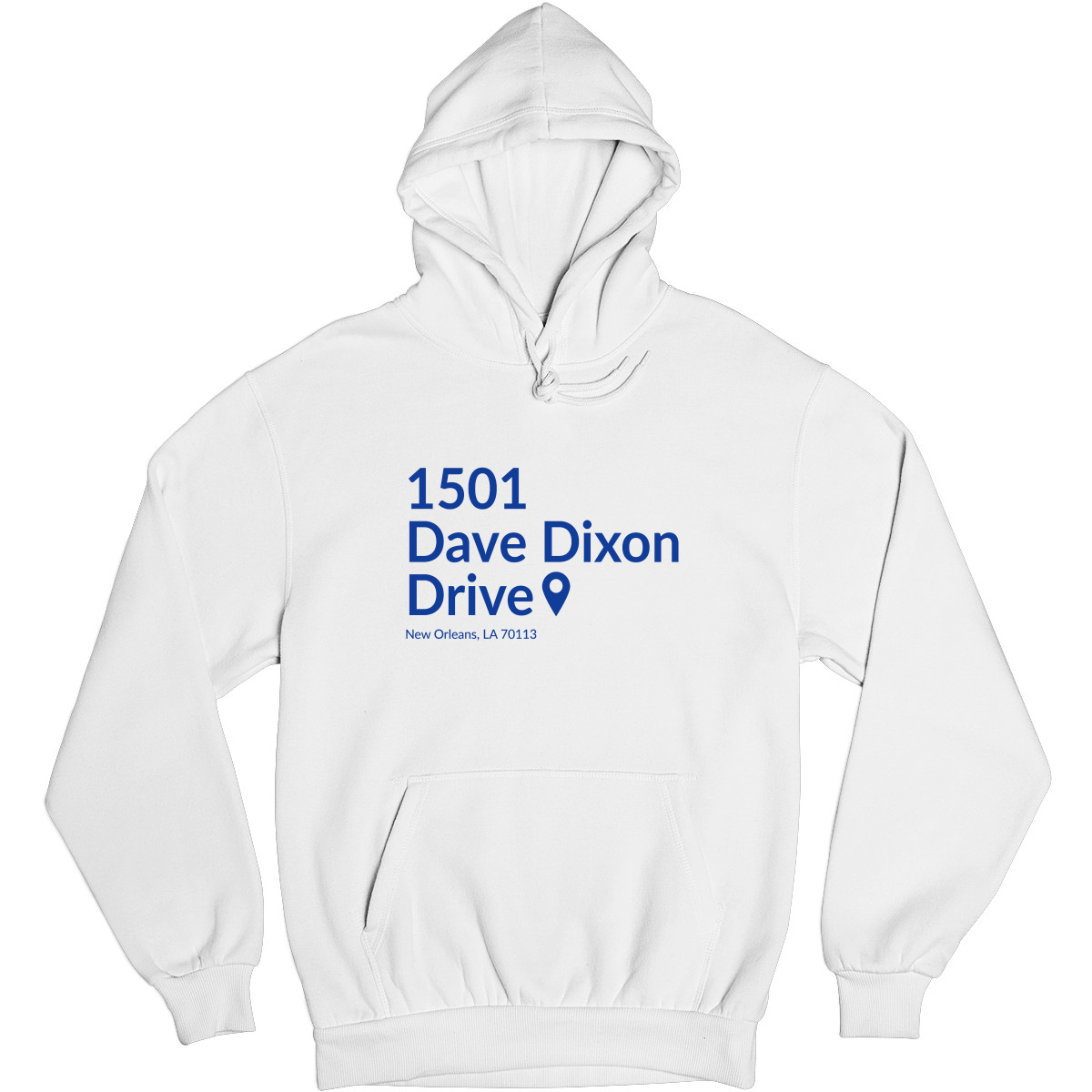 New Orleans Basketball Stadium Unisex Hoodie | White