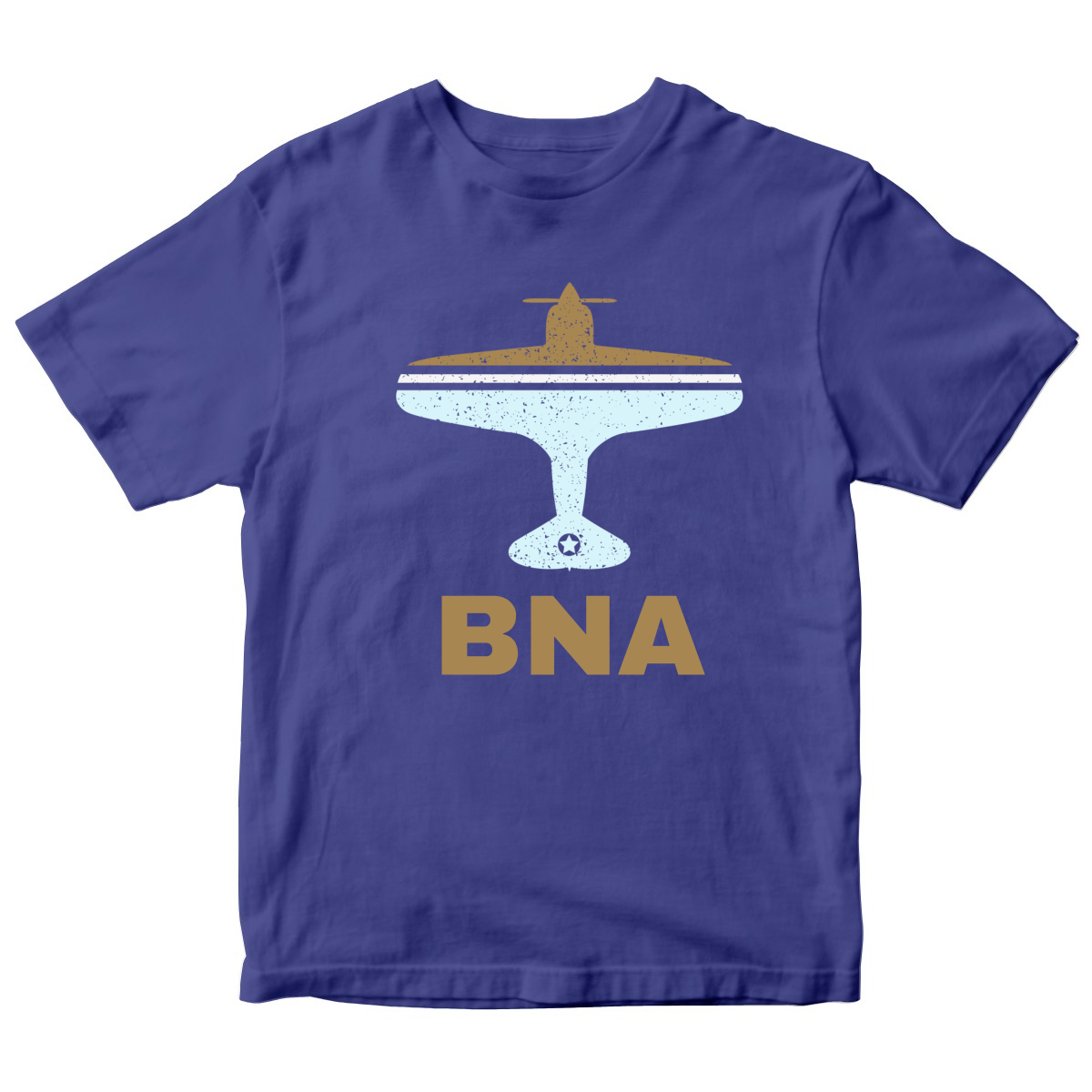 Fly Nashville BNA Airport Kids T-shirt | Blue