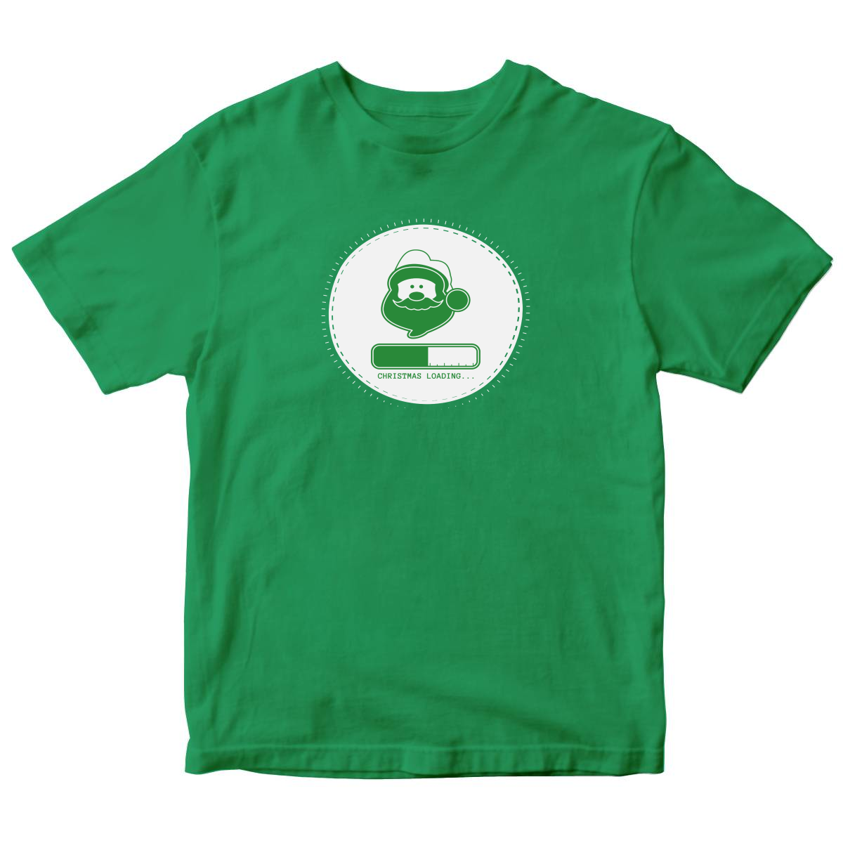 Christmas Loading Kids T-shirt | Green