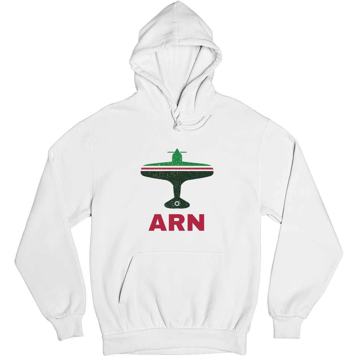 Fly Stockholm ARN Airport  Unisex Hoodie | White