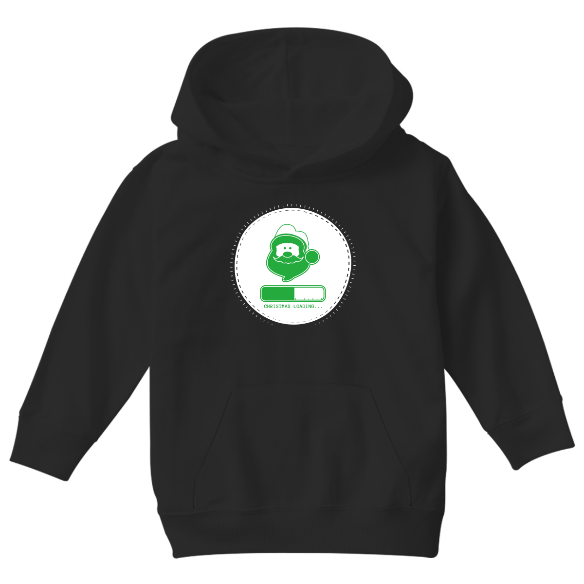 Christmas Loading Kids Hoodie | Black