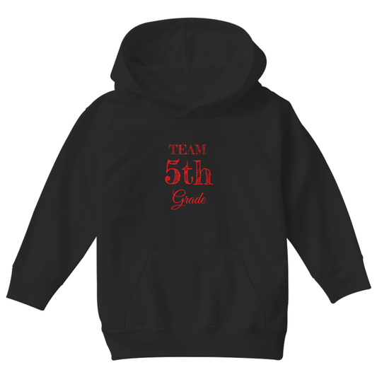 Team 5th Grade Kids Hoodie | Black