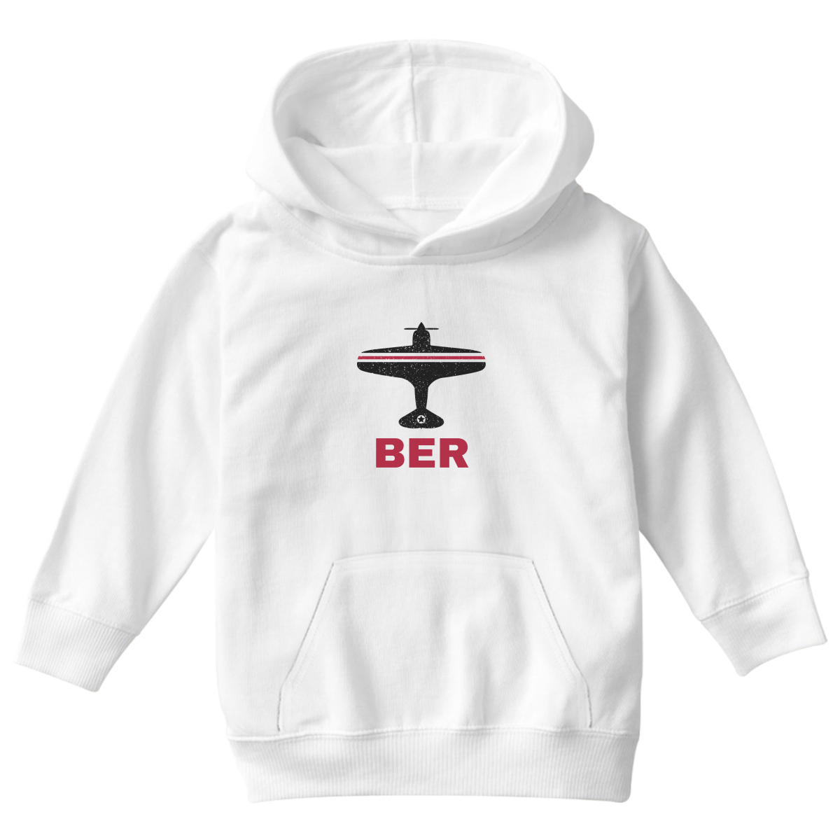 Fly Berlin BER Airport Kids Hoodie | White