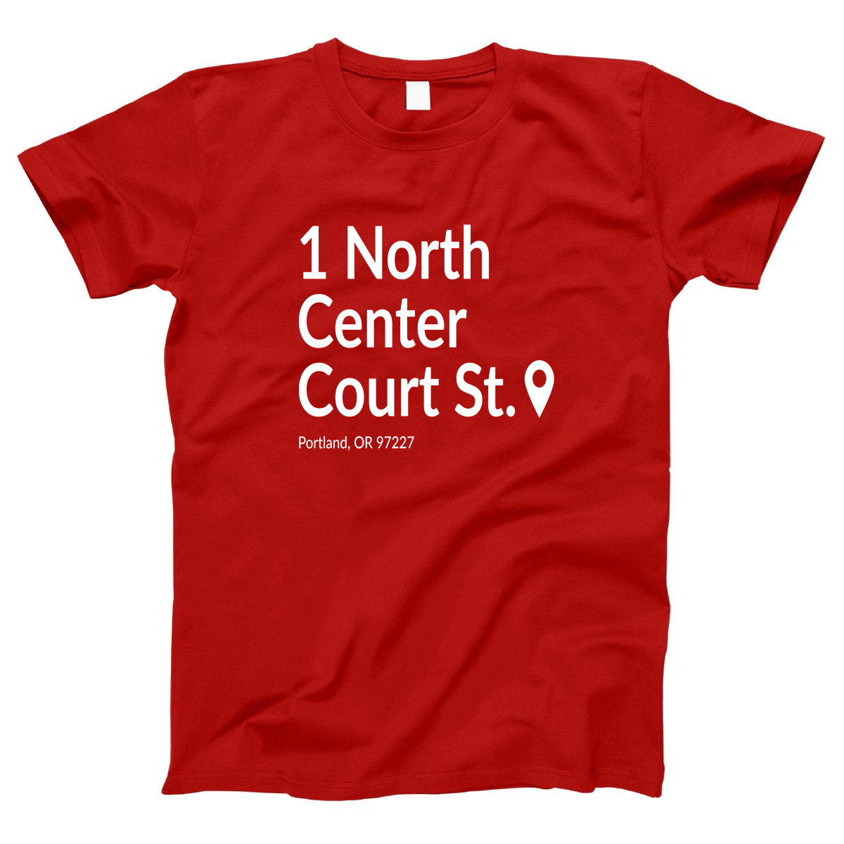 Portland Basketball Stadium Women's T-shirt | Red