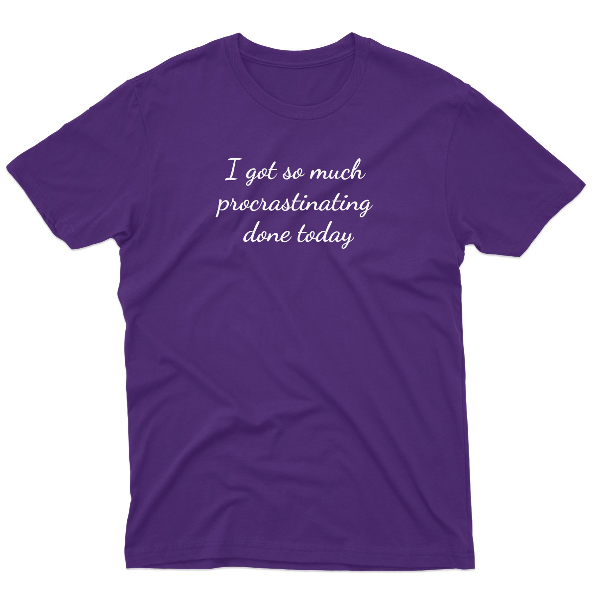 Procrastinator Men's T-shirt | Purple