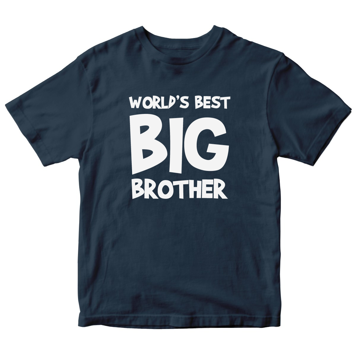 World's Best Big Brother Kids T-shirt | Navy