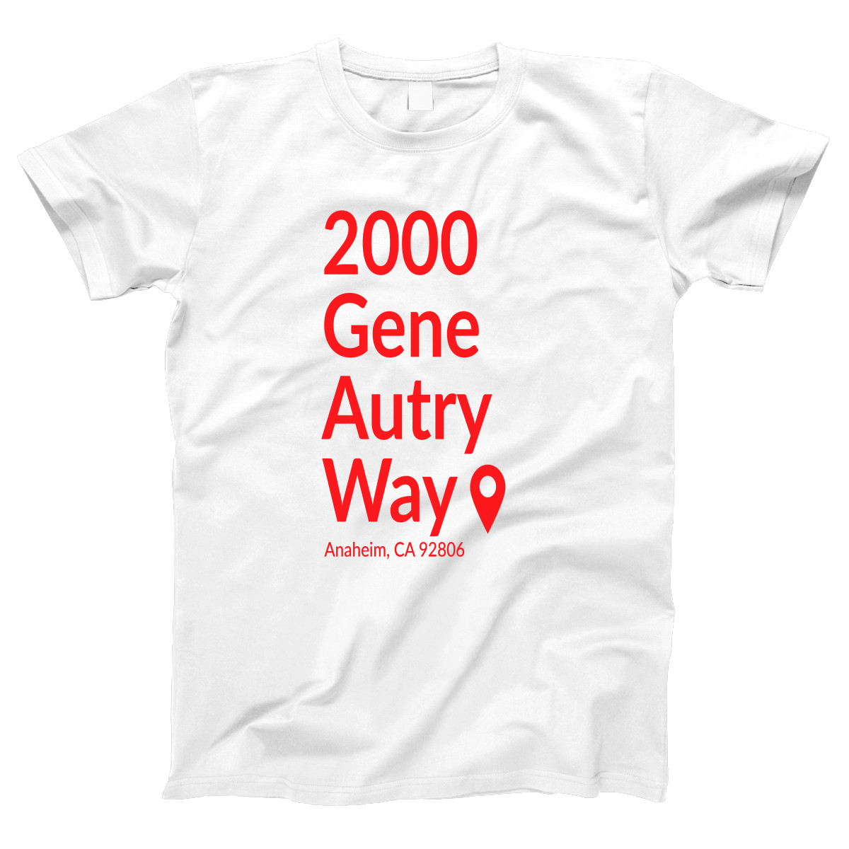 Anaheim Baseball Stadium Women's T-shirt | White