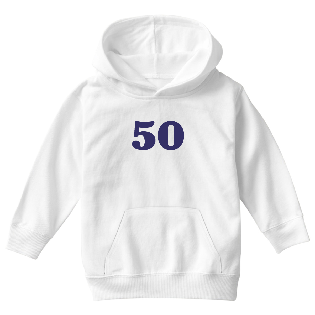 Bold 50 Kids Hoodie | White