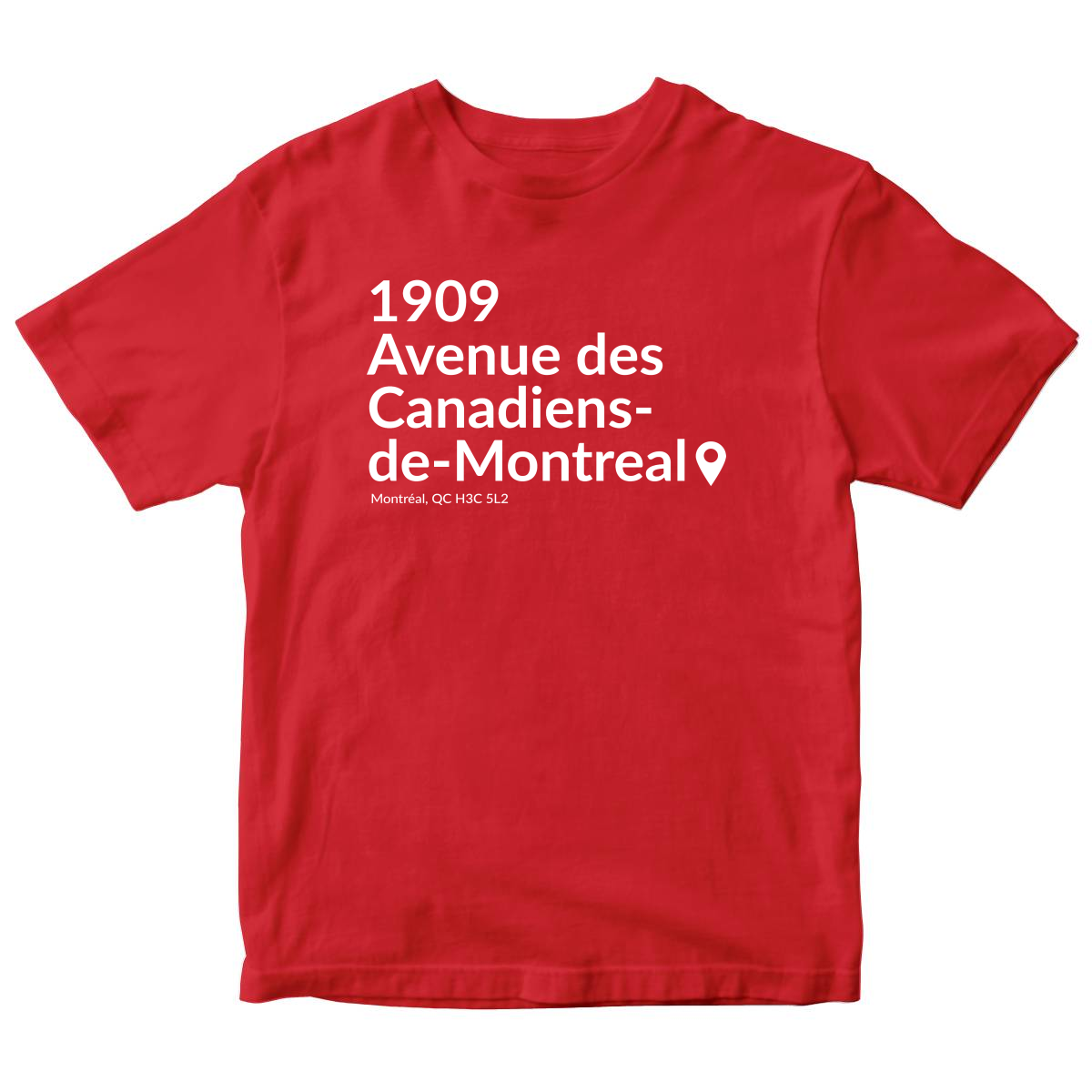 Montreal Hockey Stadium Kids T-shirt | Red