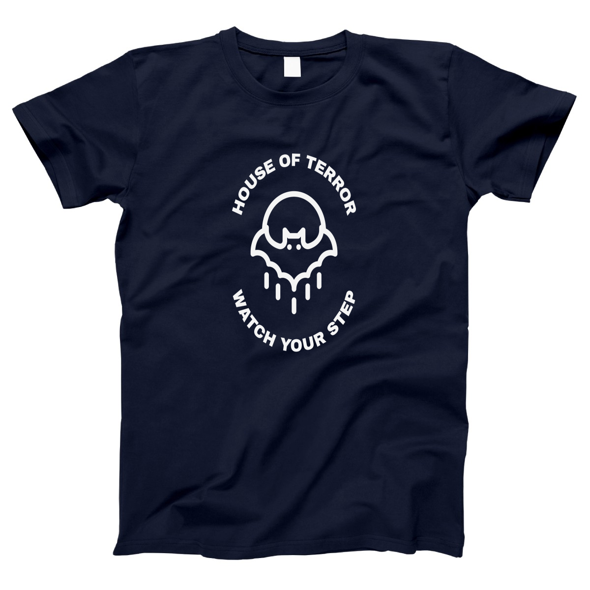 House of Terror Watch Your Step Women's T-shirt | Navy