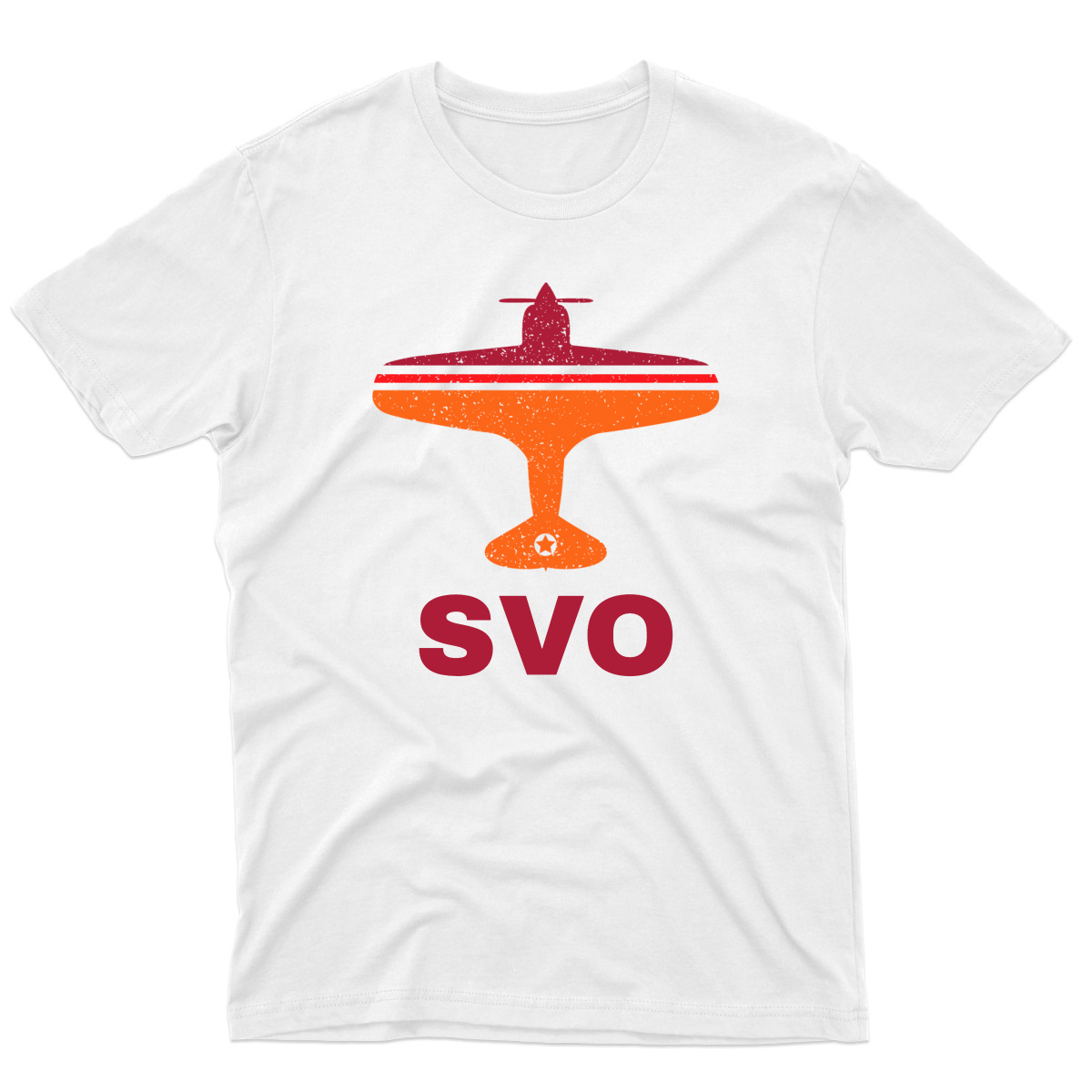 Fly Moscow SVO Airport Men's T-shirt | White
