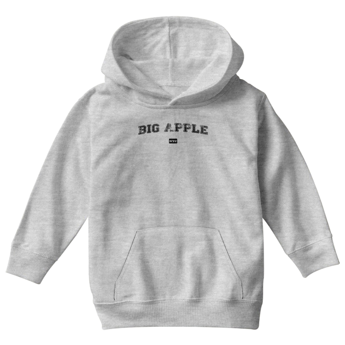 Big Apple Nyc Represent Kids Hoodie | Gray