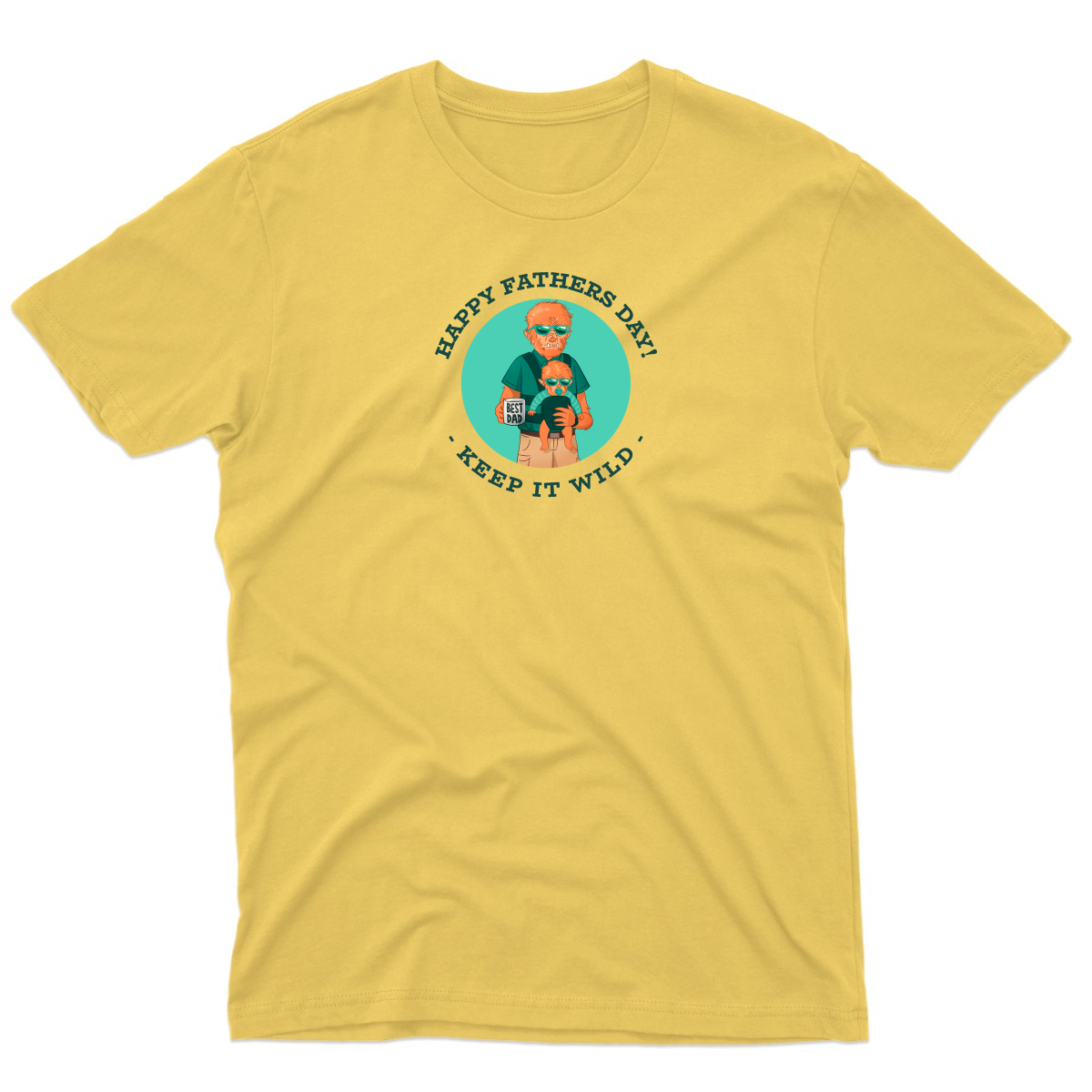 Keep it Wild Men's T-shirt | Yellow